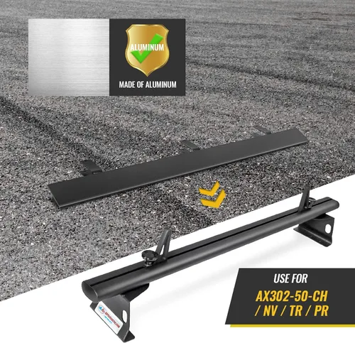Vista 4 de Deflector de viento de aluminio para escalera de 49 pulgadas, accesorio para rack de furgoneta para modelo AX302 Series Negro