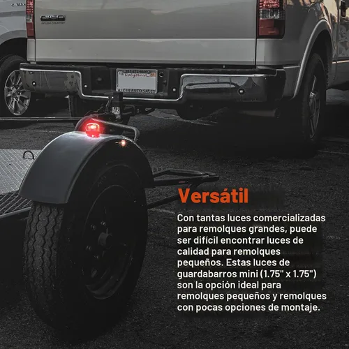 Vista 6 de TRUE MODS 2 piezas Mini Luz LED Ámbar + Roja para Parachoques de Remolque [Cumple DOT] [SAE P2] [Impermeable IP67] Luz de Marcador de Gálibo