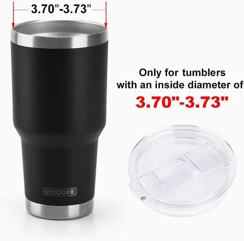 Vista 3 de Tapas de repuesto para vasos de 20 onzas, a prueba de derrames, para vasos YETI Rambler y más (20 onzas, paquete de 2)