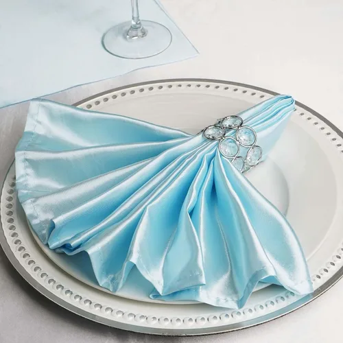 Vista 10 de Efavormart - Servilletas de lino de satén de terracota de 20 x 20 pulgadas para decoración de bodas, cumpleaños, restaurantes, fiestas, 25