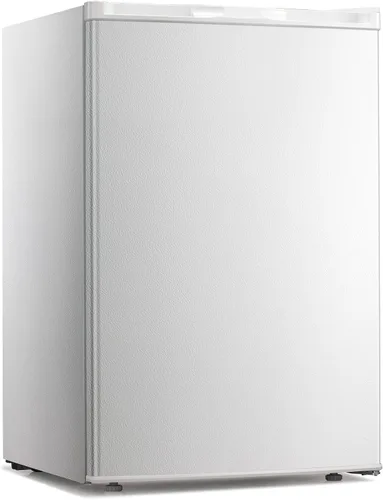 Vista 12 de Kismile Mini congelador, congelador vertical de 1.1 pies cúbicos con puerta individual reversible, estantes extraíbles, congelador pequeño con Negro