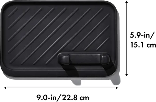 Vista 2 de OXO Good Grips - Herramientas de asar a la parrilla, reposo, color negro