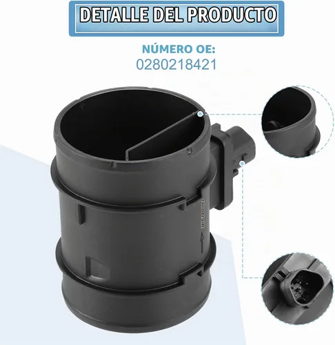 Vista 4 de X AUTOHAUX 0280218421 Sensor de flujo de aire de masa de coche Sensor MAF Reemplazo de flujo de aire para Chevrolet Aveo 2009-2011 para Chevrolet