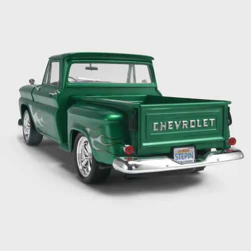 Vista 5 de Pickup Chevy Stepside 2 N1 del '65, Verde, de Revell