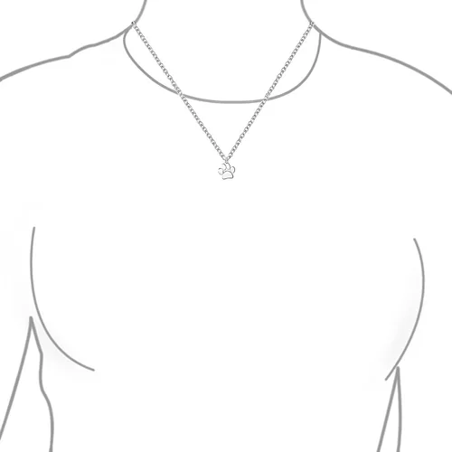 Vista 3 de Collar con dije de letra inicial del alfabeto A-Z, delicado perro, gato, mascota, gatito, cachorro, huella de pata, joyería de animales