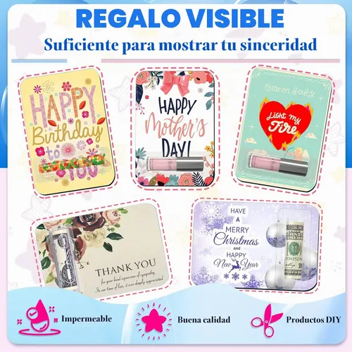 Vista 4 de 60 bolsas de bálsamo labial de plástico para dinero, soporte para lápiz labial transparente, cúpulas de plástico transparente para tarjetas