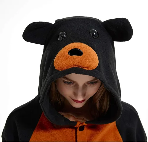 Vista 8 de III HHONS Onesies - Pijama de animales para mujereshombres, disfraz de adulto, Halloween, cosplay, ropa de dormir de Navidad para adolescentes