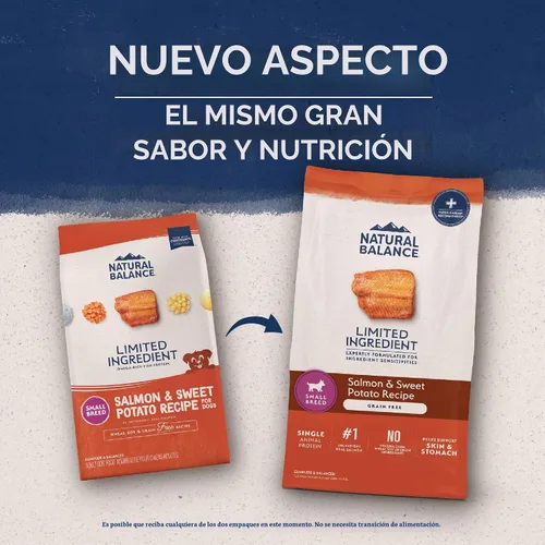 Vista 2 de Natural Balance Ingrediente limitado, salmón y batata, 12 lb