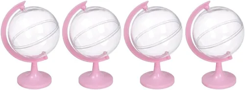 Vista 7 de 12 mini contenedores de caramelos de globo, cajas de plástico transparente para dulces, organizador de almacenamiento de dulces, estuche de dulces