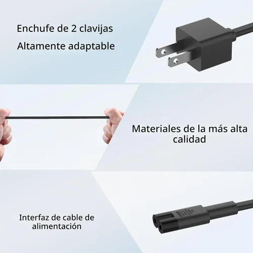 Vista 3 de Cargador de 65 W y 44 W compatible con Microsoft Surface Pro 9 8 7+ 7 6 5 4 3 X Surface Laptop 5 4 3 2 1 compatible con modelos 1706 1950 1943 1876