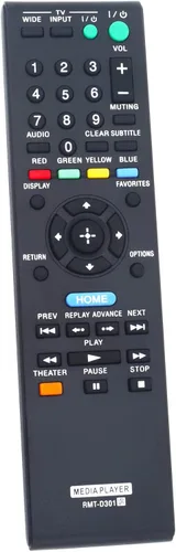 Vista 2 de Allimity RMT-D301 RMTD301 - Mando a distancia de repuesto compatible con Sony Network Media Player SMP-N100 SMPN100