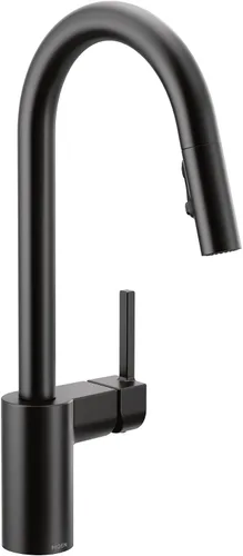 Vista 20 de Moen Align 5923BLS Grifo de cocina desplegable con resorte de una sola manija de acero inoxidable con aerosol desplegable y Power Boost, grifo