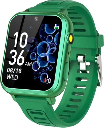 Vista 13 de Tixpc Reloj inteligente para niños y niñas con video, cámara, reproductor de música, 39 juegos, podómetro, reloj despertador, calculadora, antorcha