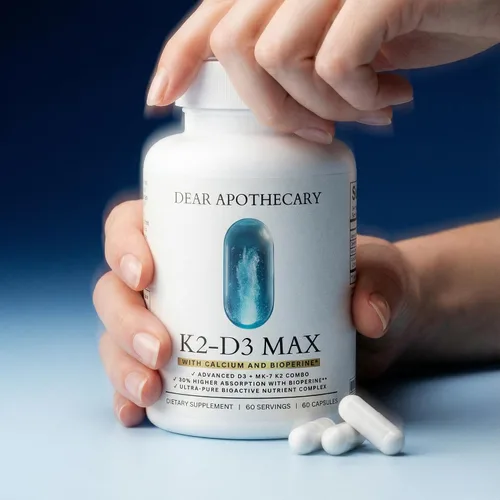 Vista 4 de Suplemento de vitamina D3 K2 de 5000 UI - D3 5000 con K2 MK7 100mcg de calcio BioPerine - Salud ósea apoyo inmunológico Bienestar cardiovascular