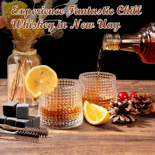 Vista 3 de Regalos de cumpleaños para hombres, juego de regalos de piedras de whisky para el día del padre, Navidad, el mejor regalo para hombres, papá