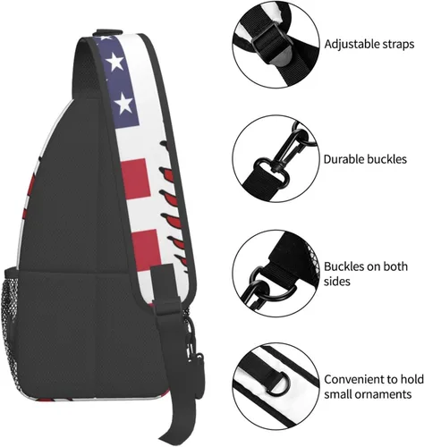 Vista 4 de SURERUIM Mochila ligera para el pecho, mochila cruzada para hombres y mujeres, linda mochila para gimnasio, deportes, viajes, senderismo