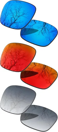 Vista 22 de ToughAsNails Set of 3 Polarized Replacement Lenses for Oakley Fuel Cell OO9096 Pack