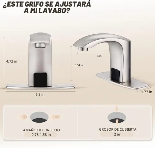 Vista 5 de Llave automática, Plateado, FN0102N Cepillo de níquel