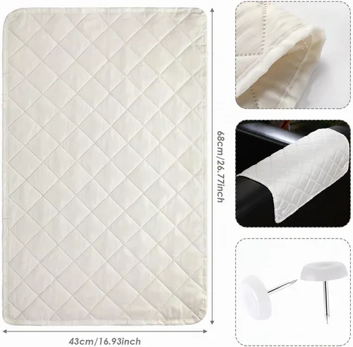 Vista 2 de Panelee Funda para reposacabezas para silla reclinable, 2 piezas, protector de reposacabezas reclinable, funda de sofá reclinable, protector