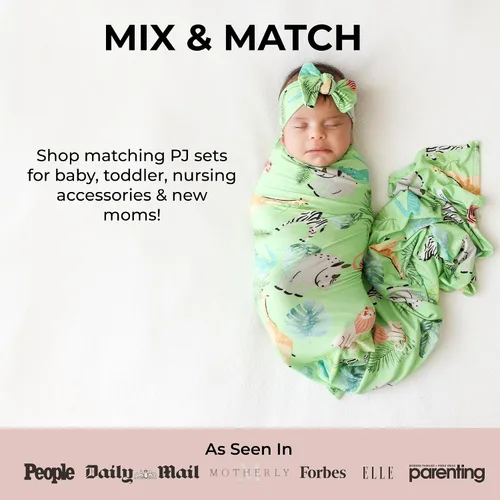 Vista 8 de Posh Peanut Pijama para bebé hecho de viscosa suave de bambú, ropa de bebé recién nacido, pijama de una pieza para niños