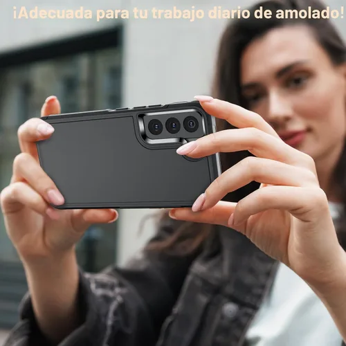 Vista 7 de zapica Funda diseñada para Samsung Galaxy S22, [protección militar contra caídas] [diseño de estructura de doble capa] Funda resistente a prueba