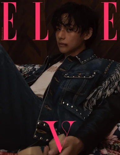 Vista 2 de Revista ELLE Coreana Abril 2023 BTS V (Portada B)