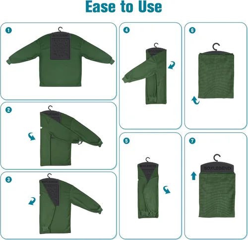 Vista 4 de BoxLegend Tabla para Doblar Camisas, Tabla Plegable para Ropa Duradera con Gancho Plus, Carpeta para Camisetas para Lavandería Fácil y Rápida