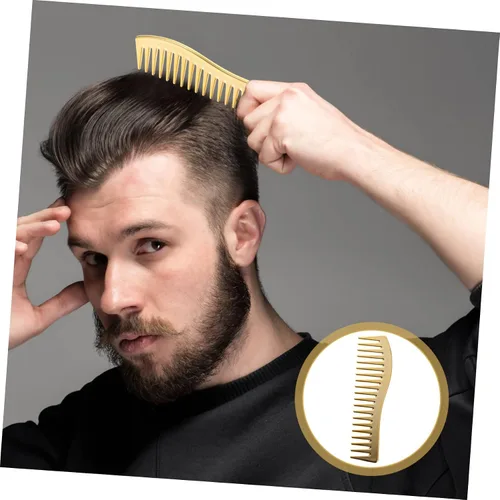 Vista 8 de NOLITOY Peines para hombres Peine para el cabello con cepillo de dientes anchos para el cuidado diario