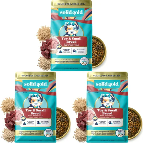 Vista 21 de Solid Gold Toy & Small Breed Dog Food Dry Small Bites - Alimento para perros de grano entero de bisonte - Croquetas saludables para perros con alta