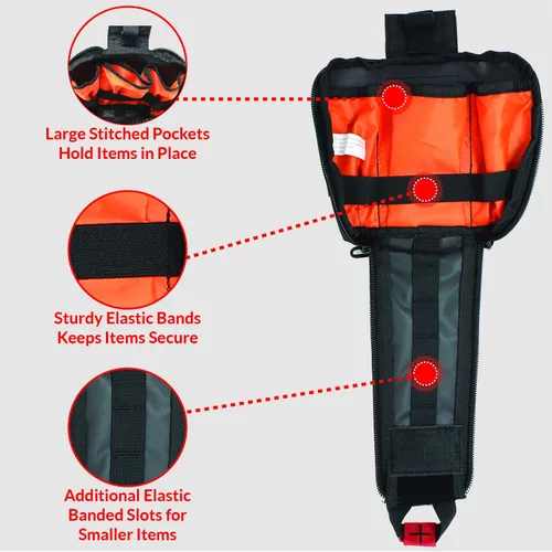 Vista 6 de Ever Ready First Aid Tactical Eagle Tipo Molle EMT Medical First Aid IFAK Bolsa de utilidad (solo bolsa)