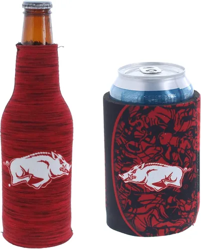 Vista 61 de College Team Color Logo Can & Bottle Holder Insulator Beverage Cooler Set