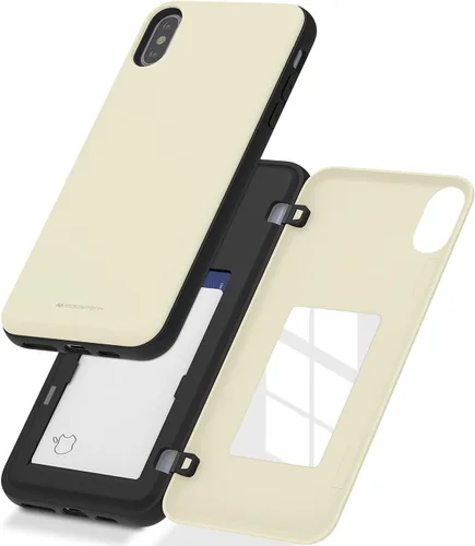 Vista 11 de GOOSPERY Funda para iPhone 8 Plus, iPhone 7 Plus con tarjetero y protector de doble capa, color negro