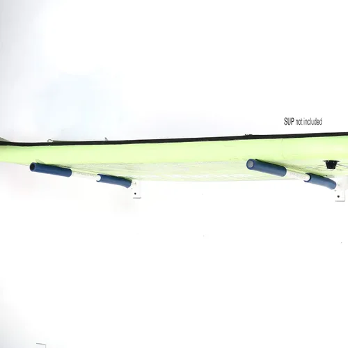 Vista 3 de SPAREHAND Edición Premium: Rack híbrido de montaje en pared para SUP y kayaks