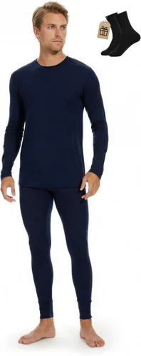 Vista 20 de MERINNOVATION Merino Wool Base Layer Set for Men 100% Merino Wool Pajamas Set Thermal Sleep PJS Lite - Midweight Top, Bottom . Carbón 165