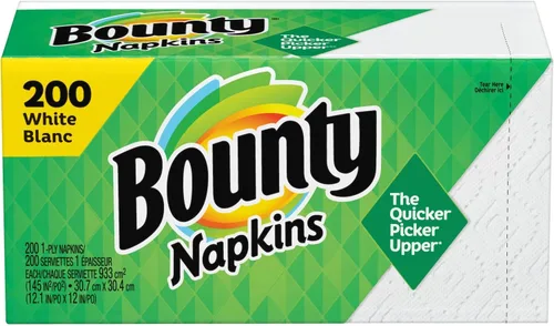 Vista 10 de Servilletas de papel Bounty Quilted, Blanco