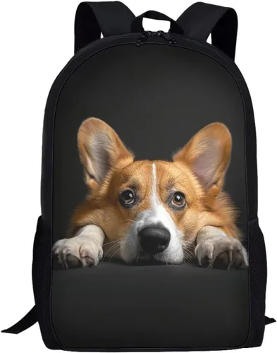 Vista 71 de HUGS IDEA Los animales frescos 3D niños escuela libro bolsa niños impresión mochilas, Baloncesto, Moderno