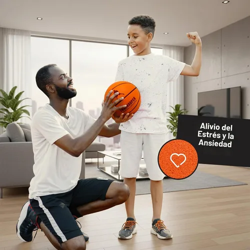 Vista 8 de TRUEHOOPER Silent Basketball – Size 7 Indoor Basketball (PRO Version) - Grooved Foam Basketball for Quit Dribbling and Indoor Training – Higher