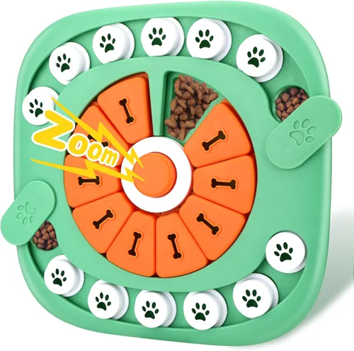 Vista 9 de Juguetes de rompecabezas interactivos para perros grandes, medianos y pequeños, inteligentes, juguetes de enriquecimiento para perros chirriantes