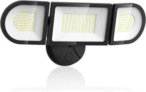 Vista 9 de Olafus Luces de inundación de 130 W para exteriores, luz de inundación LED súper brillante de 13000 lúmenes, lámpara de inundación IP65 impermeable