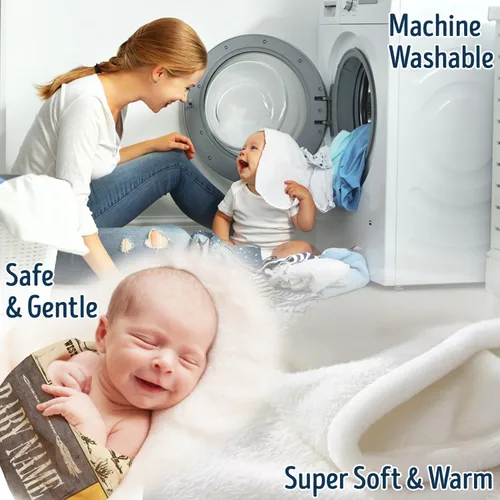 Vista 2 de Mantas de bebé occidentales - Mantas personalizadas y de forro polar personalizadas para niños y niñas, 3 tamaños para hijo y hija recién nacidos