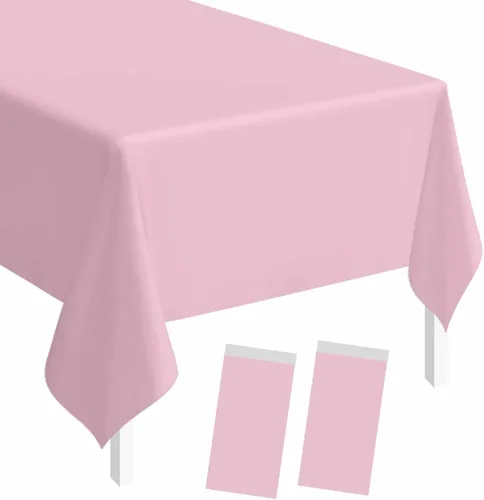 Vista 15 de SietDESEO - Paquete de 2 manteles a cuadros azul y blanco, 54 x 108 pulgadas, mantel premium desechable de plástico para picnic, diseño gingham