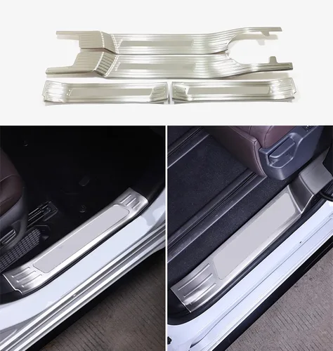 Vista 11 de Accesorios de automóvil compatibles con Toyota Sienna de alta configuración 2021 2022 2023, protector de umbral de puerta, cubierta protectora