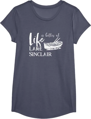 Vista 20 de Life is Better at Lake Sinclair Georgia Camiseta Negro