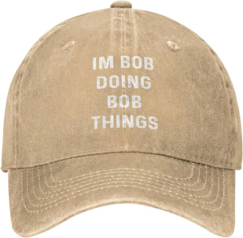 Vista 12 de Im Bob Doing Bob Things - Sombrero de camionero para hombre, sombrero de malla vintage para verano