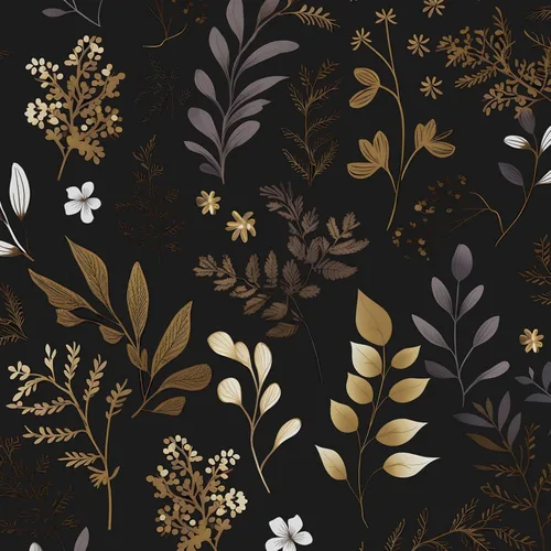 Vista 11 de BOKEBEVE Papel Pintado Vintage de Despegar y Pegar Hojas Papel de Contacto Oro Negro Floral para Estante de Libros Forro de Cajón Amigable