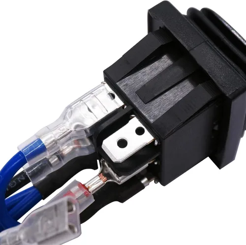 Vista 3 de TWTADE Interruptor de Polaridad Inversa Impermeable con Enganche DC 12V 10A Control de Motor 6 Pines 3 Posiciones ON-Off-ON AC 110V-220V Interruptor