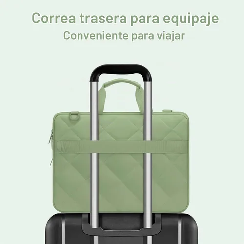 Vista 7 de MOSISO 360 Bolsa de hombro protectora para laptop, funda para laptop