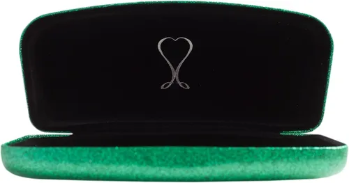 Vista 33 de La original e impresionante caja de gafas de concha dura, para mujer, de Spunky Soul Recubierto por un suave brillo Paño de limpieza