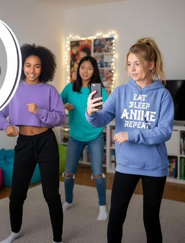 Vista 2 de Tstars Divertida sudadera con capucha Otaku para adolescentes y mujeres, sudadera con meme de anime japonés, regalo para fanáticos del manga