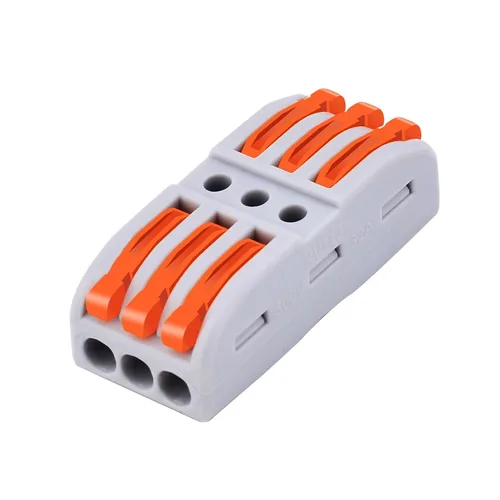 Vista 33 de Nineleaf Conectores de cable, conectores de cable eléctrico rápido de empuje, 32A 600 voltios, empalmes en línea de 2/3 circuitos, 28 a 12 awg, 2